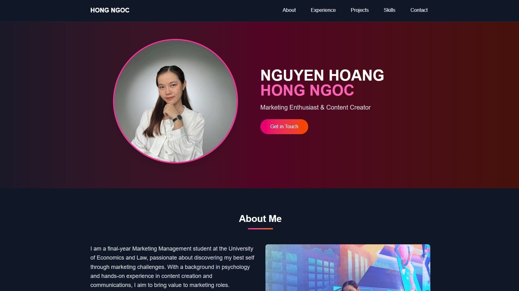 Ngoc Nguyen Portfolio Preview